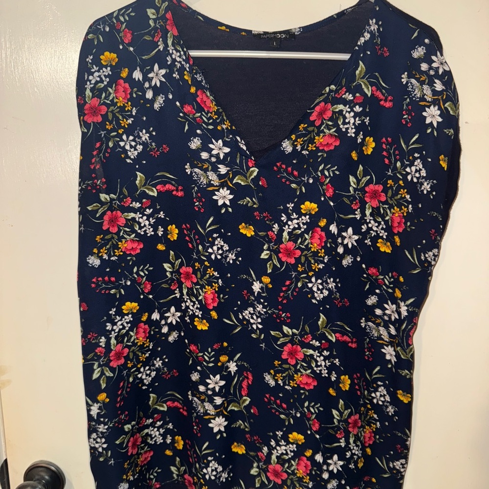 Papermoon Navy Floral Top